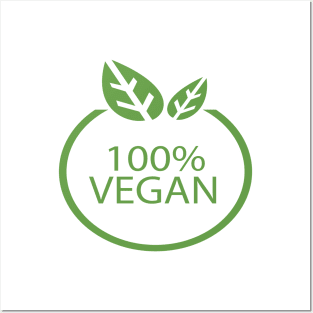 100% Vegan Posters and Art